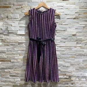 AVA & Yelly Shimmer Stripe Shift Dress Size 16